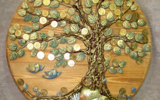 Как сделать картину своими руками денежное дерево